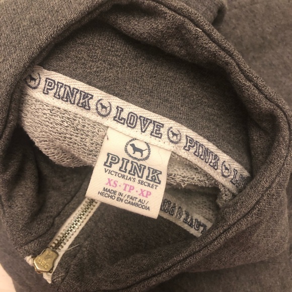 PINK Victoria’s Secret 1/4 Zip Sweatshirt - Picture 3 of 4